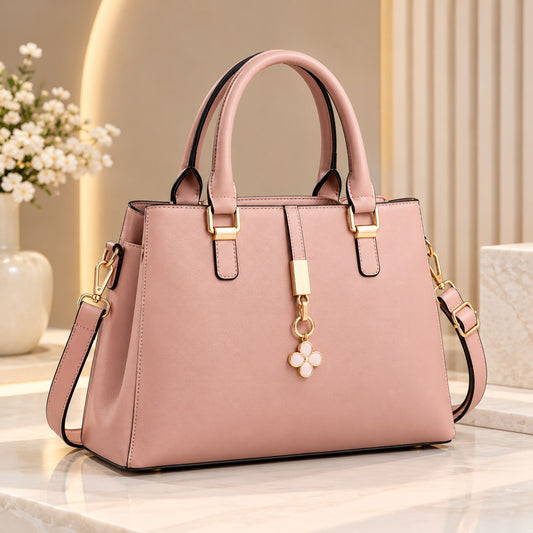 Elegant Luxe Women’s Handbag – Premium Pink Shoulder & Crossbody Bag